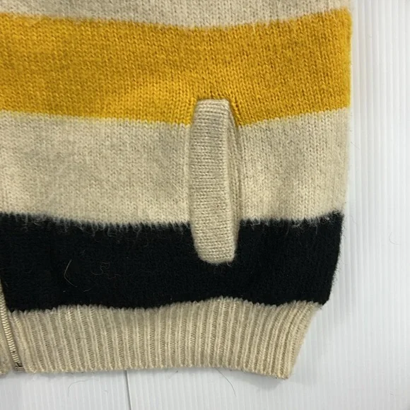 Rare Find! Striped Multicolor Wool Teddy Jacket - Picture 5 of 8